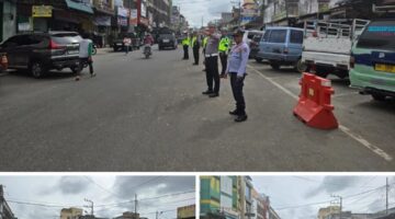 Petugas Gabungan Tertibkan dan Amankan Pusat Pasar Kabanjahe