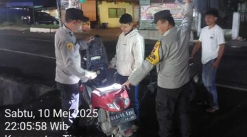 Cegah Balap Liar dan Kejahatan Jalanan, Polsek Tigapanah Gelar Razia Ops Pekat Toba 2025