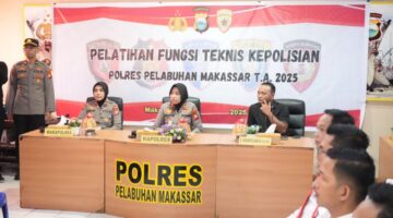 Perkuat Profesionalisme, Polres Pelabuhan Makassar Gelar Pelatihan Fungsi Teknis Reskrim