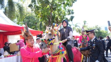 Kuda Hias Iringi Langkah Purnabakti AKBP Andriayani, Polres Pelabuhan Makassar Tunjukkan Rasa Hormat